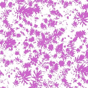 Stylized flora in pinkish-purple and white. Jumbo scale