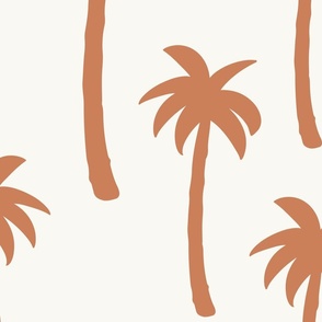 X Large Brown palm trees