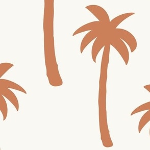 Large Brown palm trees