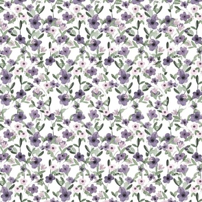 Small Purple Flowers Pattern