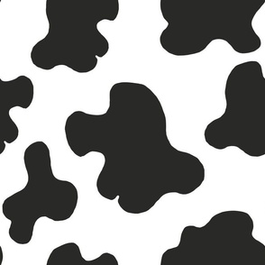 Swiss cow spots - black and white