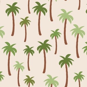 7x8 Palm trees green and brown 