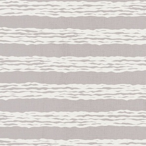 (L) Textured Hand-drawn Stripe Pattern Contemporary Ocean-Inspired Lavender