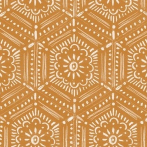 boho hex ginger MEDIUM