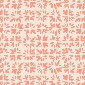 (small) Abstract Painted Splash Marks - Peach Coral Pink