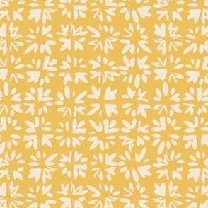 (small) Abstract Painted Splash Marks  - Sunny Maize Yellow
