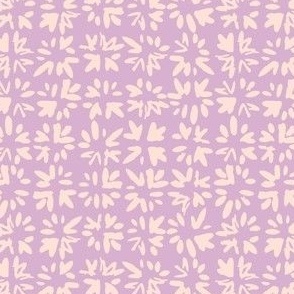 (small) Abstract Painted Splash Marks - Opera Mauve Purple with Pale Ballerina Pink