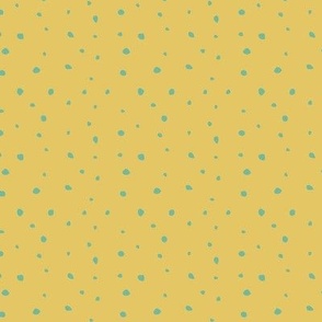 Yellow Polka Dots / Dinosaurs