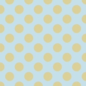Dill green spots on baby blue (small)
