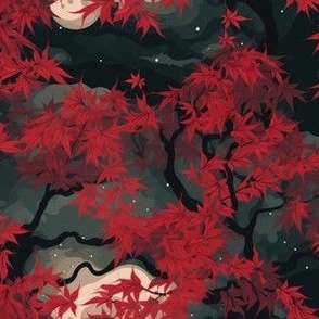 Japanese Maple in the Night