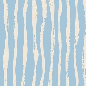 (Large) Textured Paint Stripes -  Cerulean Sky Blue