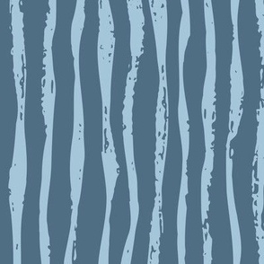(Large) Textured Paint Stripes - Light and Navy Blue