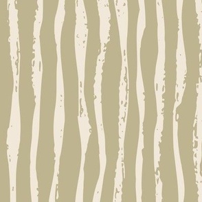 (Large) Textured Paint Stripes - Soft Olive Green