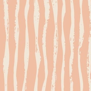(Large) Textured Paint Stripes - Soft Peach Blush Pink