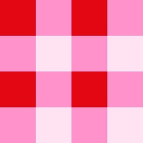 Red and pink_2 inch gingham