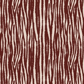 (SMALL) Sepia Zebra Stripes Print