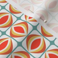 Retro Geometric Groove | 70s Chic Patterns for Modern Decor- orange