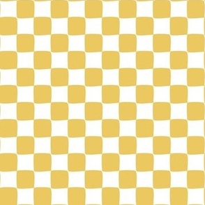 Yellow checks - Retro  Geometric Groove | 70s Chic Patterns for Modern Decor