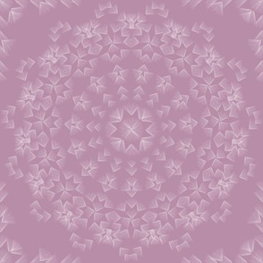 Bohemian Mandala White on Light Purple b88da8 Energetic Celebration Refined Boho Medium