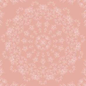 Bohemian Mandala White on Rose Pink d19890 Energetic Celebration Refined Boho Medium