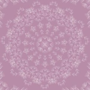 Bohemian Mandala White on Light Purple b88da8 Energetic Celebration Refined Boho Small