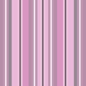 Bohemian Stripe Dark Plum 72616d, Light Purple b88da8, Raspberry Pink, White Small