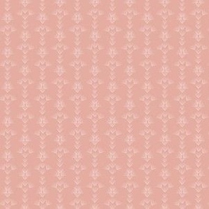 Bohemian Spray Stripe White on Rose Pink d19890 Refined Boho Small