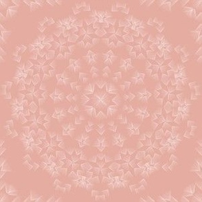 Bohemian Mandala White on Rose Pink d19890 Energetic Celebration Refined Boho Small