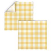 Gingham check in sunshine yellow (L)
