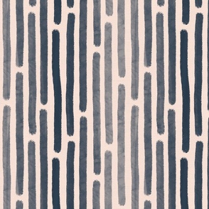 Colorful Gradient Brush Strokes Stripes | Grey