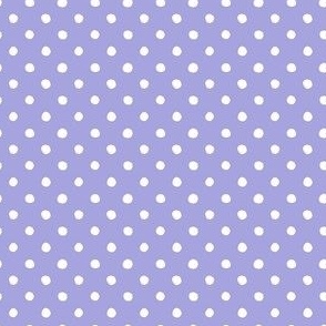 Small Handdrawn Dots - rainbow quilting collection - white on Lilac purple - Petal Signature Cotton Solids coordinate