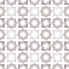 Abstract squares in taupe brown and white. Large scale