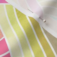Rainbow Ribbons - Pastel Candy Colors - Large Scale 