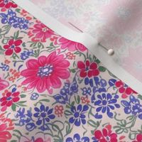 Mexican Pink and Purple Floral Pattern