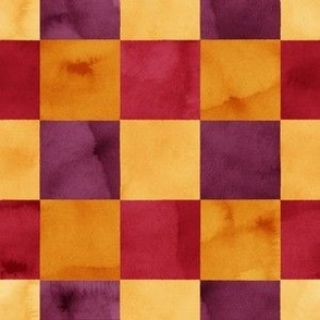 PBJ Watercolor Squares - Checkers Grid