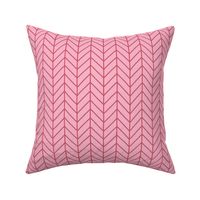 Warm Sun Chevron (12") - pink