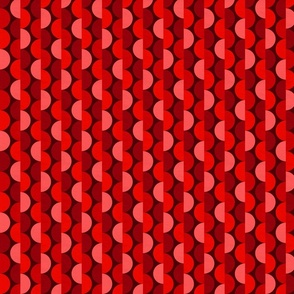 Midcentury Modern Monochrome Mingle - Red  (small)