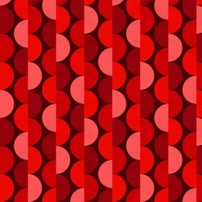 Midcentury Modern Monochrome Mingle - Red  (medium)