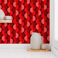 Midcentury Modern Monochrome Mingle - Red  (large)