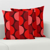 Midcentury Modern Monochrome Mingle - Red  (large)