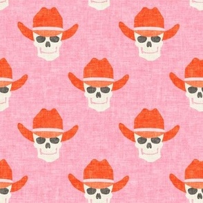 Cowboy Skulls - pink - LAD24