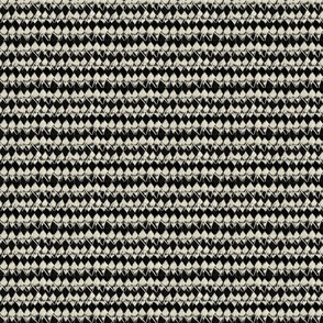 Rustic Stitched Diamond Weave - Black and White - Small