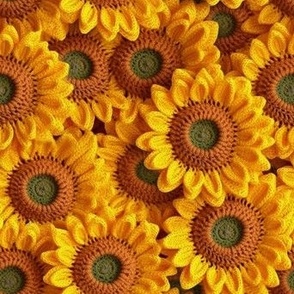 crochet-sunflowers