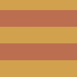 Bold Stripe Horizontal - Gold and Orange