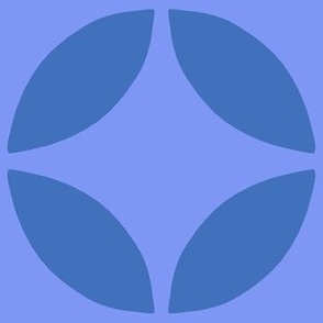 Jumbo | Blue Geometric Circles With Petal Shapes Blender