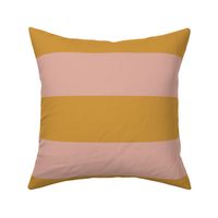 Bold Stripe Horizontal - Gold and Pink