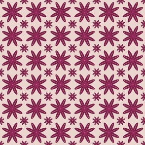 Pink and Purple Geometric Floral