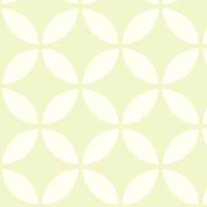 Jumbo | Pale Green Geometric Circles With Petal Shapes Blender