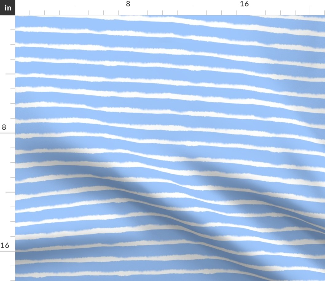 Small scale-watercolor stripes-sky blue