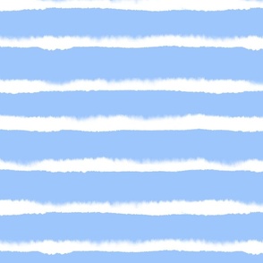 Large scale-watercolor stripes-sky blue